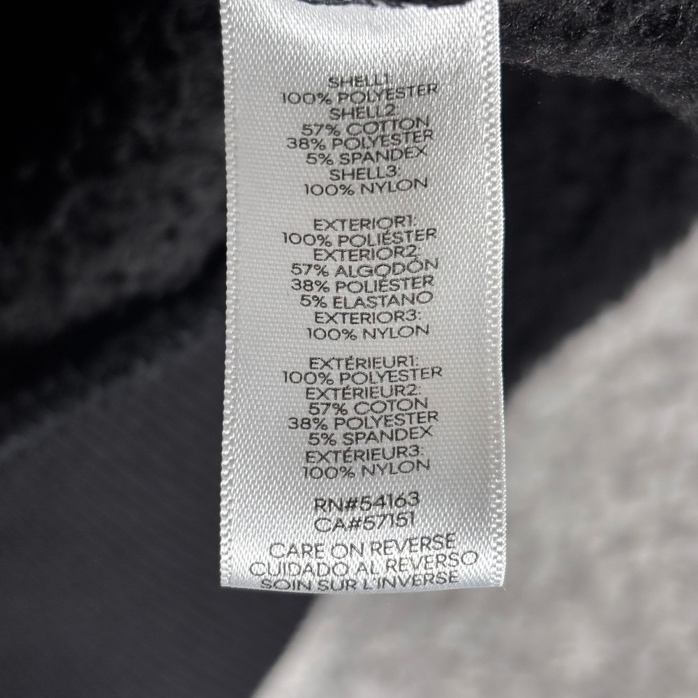 Calvin Klein Black Teddy Fleece Full Zip Jacket Sherpa Cozy Lounge Size L - Picture 5 of 9
